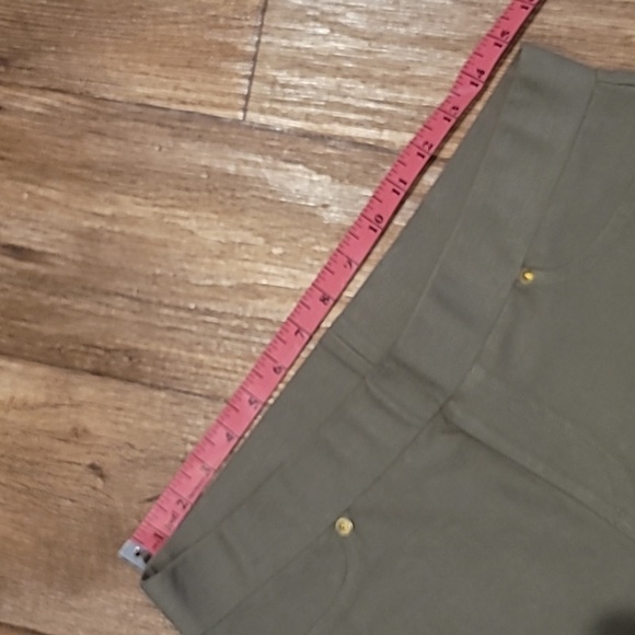 Michael Kors Olive stretch Pant Woman Size L - Picture 3 of 9